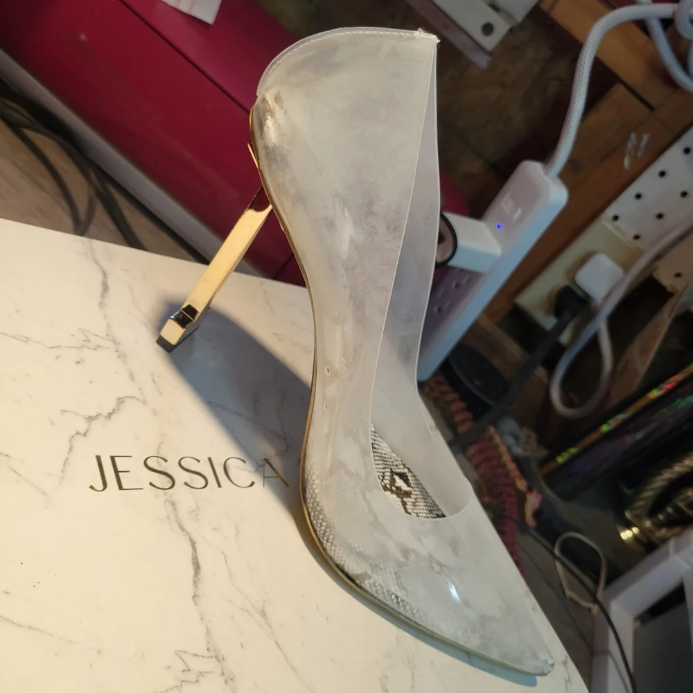 Jessica Rich NEW in Box Clear‎ Heel Pumps Size 39